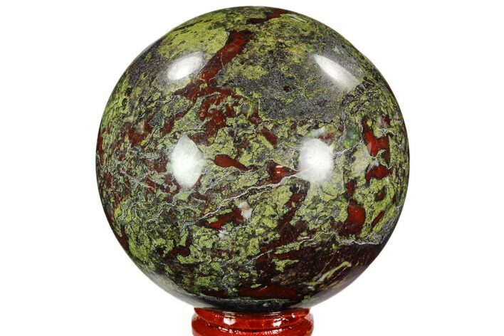 Polished Dragon's Blood Jasper Sphere - Australia #107260